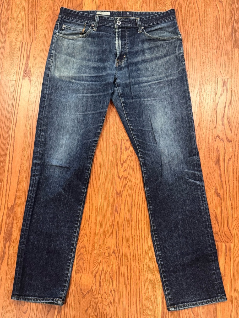 Ag Adriano Goldschmied Men's Blue Slim Straight Jeans - 34x34 34 The Graduate